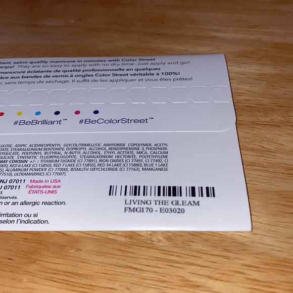 “Living The Gleam” Color Street, 100% Nail Polish Strips - Picture 3 of 4